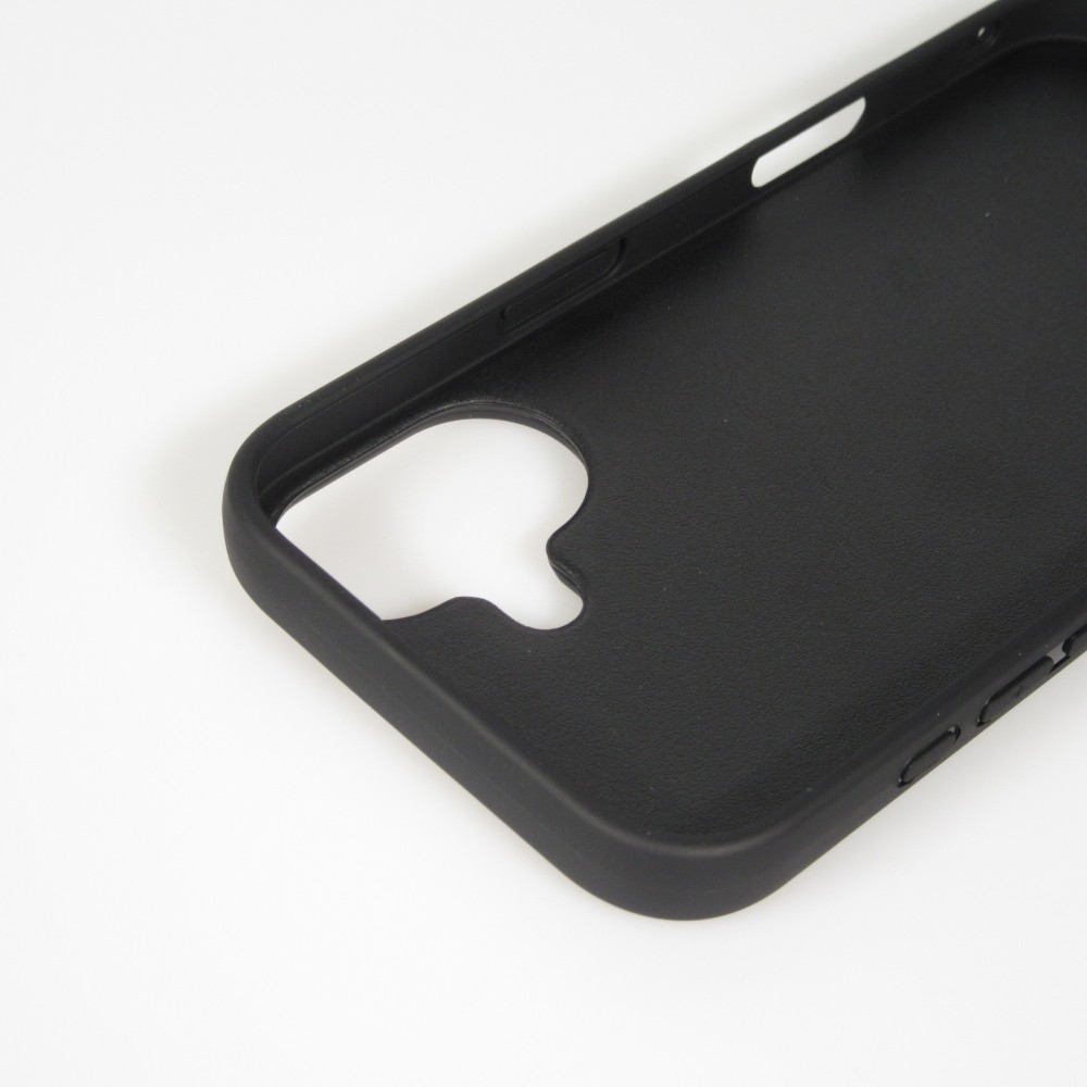 iPhone 17 Case Hülle - Silikon schwarz Turtles lines on black