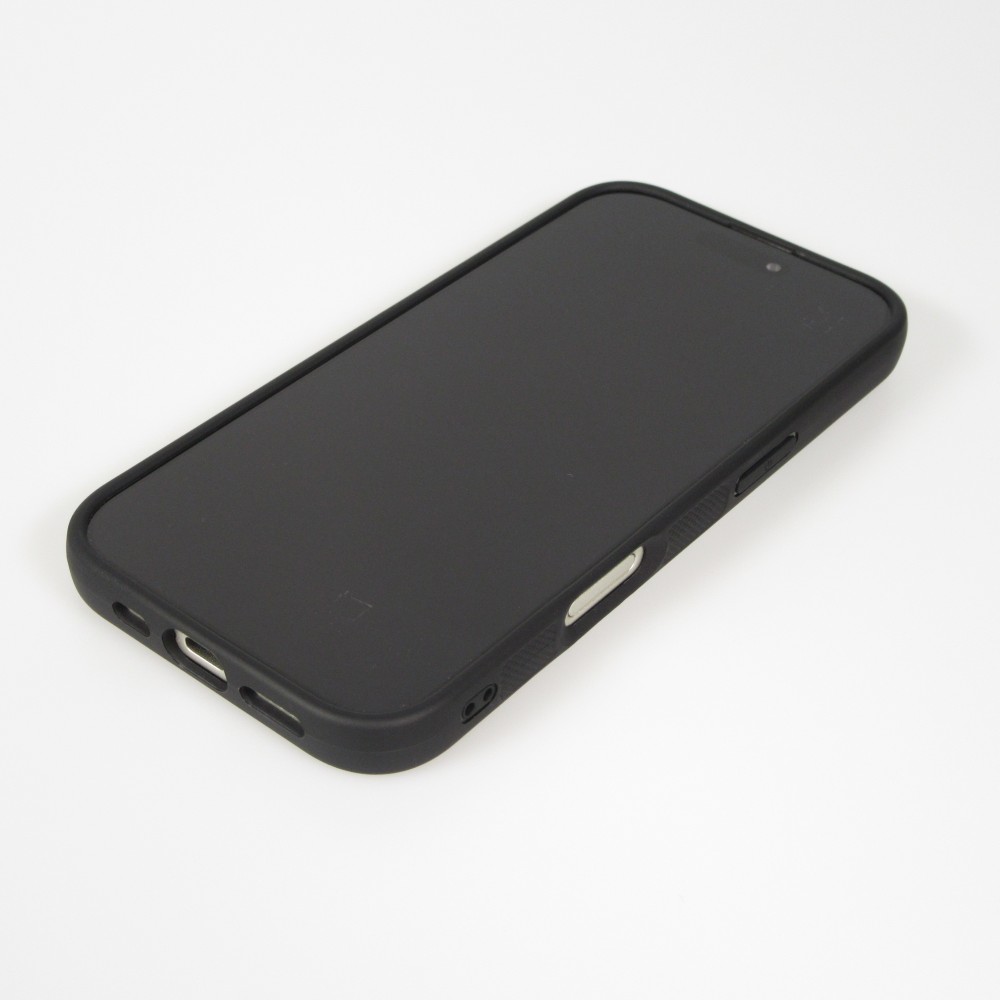 iPhone 17 Case Hülle - Silikon schwarz Turtles lines on black