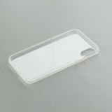 iPhone X / Xs Case Hülle - Gummi transparent Taylor Swift Sketch - Pink