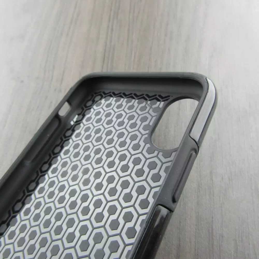 Hülle iPhone X / Xs - Hybrid Armor schwarz Enjoy the little things