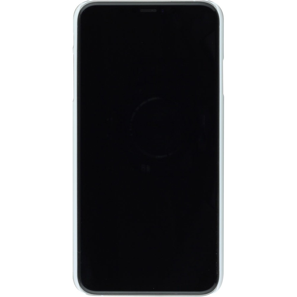 Hülle iPhone Xs Max - Kunststoff weiss Marble Black 01