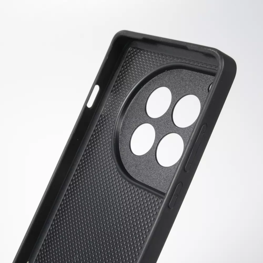 OnePlus 12 Case Hülle - Silikon schwarz Valentine 2023 purpule single heart