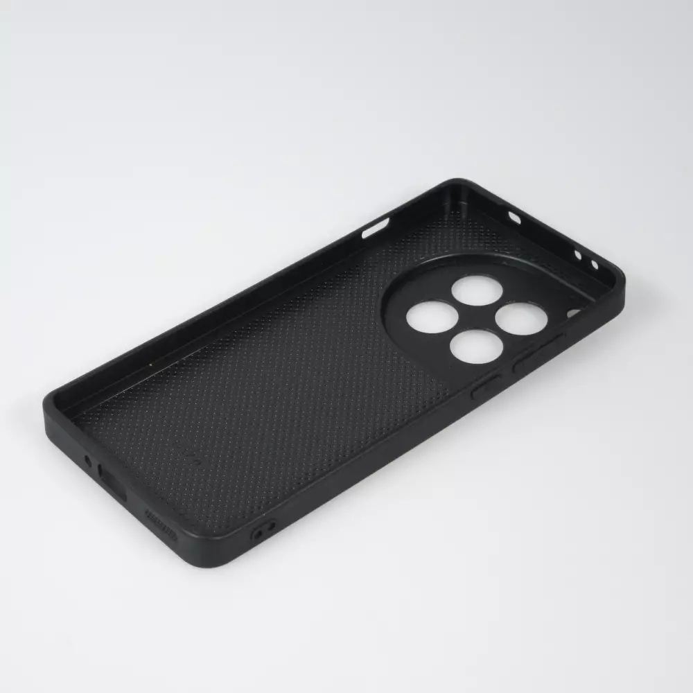 OnePlus 12 Case Hülle - Silikon schwarz Valentine 2023 purpule single heart