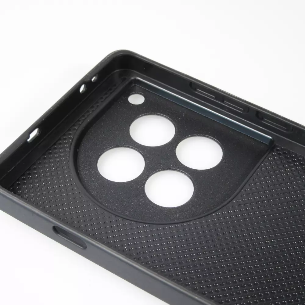 OnePlus 12 Case Hülle - Silikon schwarz Valentine 2023 purpule single heart