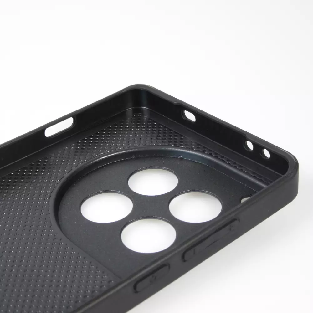 OnePlus 12 Case Hülle - Silikon schwarz Valentine 2023 purpule single heart