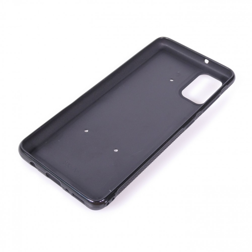 Samsung Galaxy A41 Case Hülle - Silikon schwarz Manta Lagune Reinigung