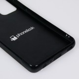 Samsung Galaxy A52 Case Hülle - Silikon schwarz Pink crocodile 2026