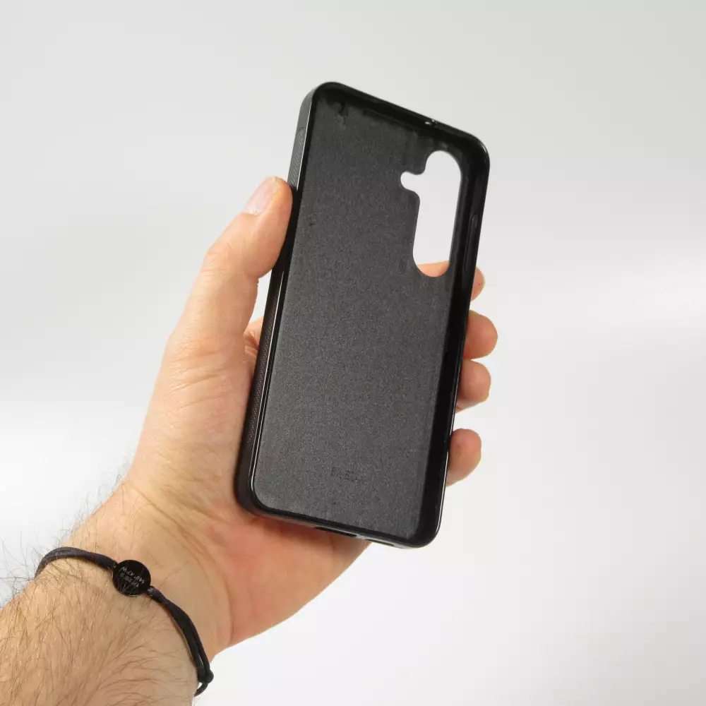 Samsung Galaxy S24 Case Hülle - Silikon schwarz Valentin 2025 Konfetti