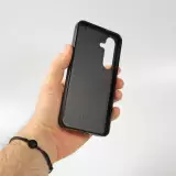 Samsung Galaxy S24 Case Hülle - Silikon schwarz Valentin 2025 Konfetti