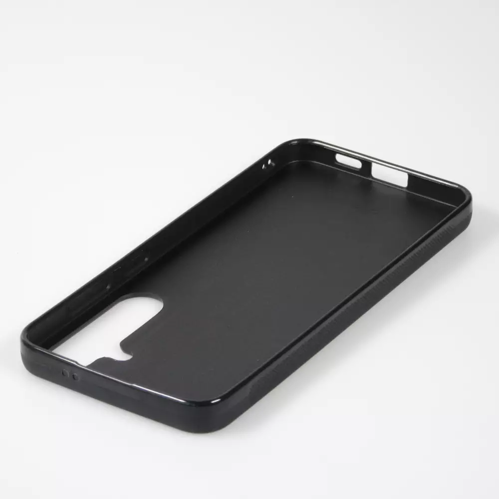 Samsung Galaxy S24 Case Hülle - Silikon schwarz Valentin 2025 Konfetti
