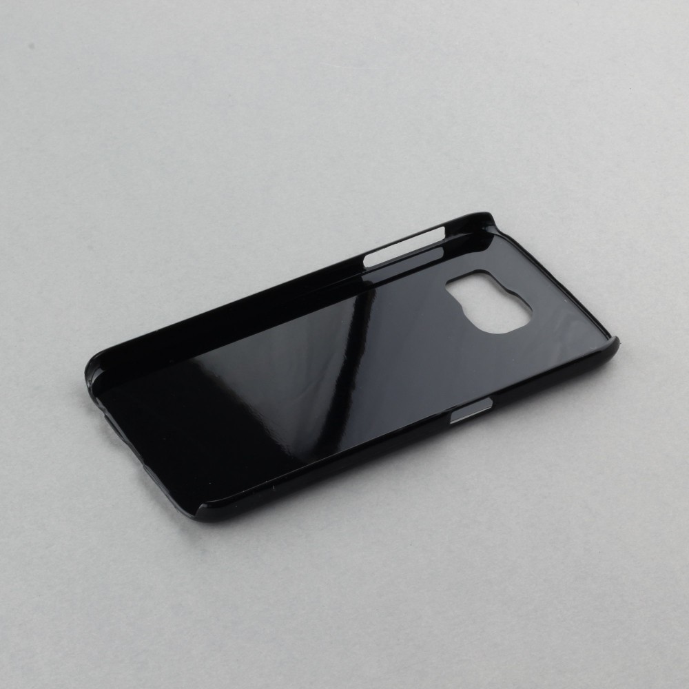 Samsung Galaxy S6 Case Hülle - Violetter silberner Marmor