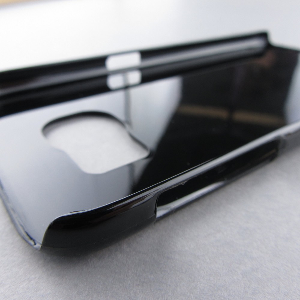 Samsung Galaxy S6 Case Hülle - Violetter silberner Marmor