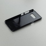 Samsung Galaxy S8 Case Hülle - Chat auf lila Hintergrund