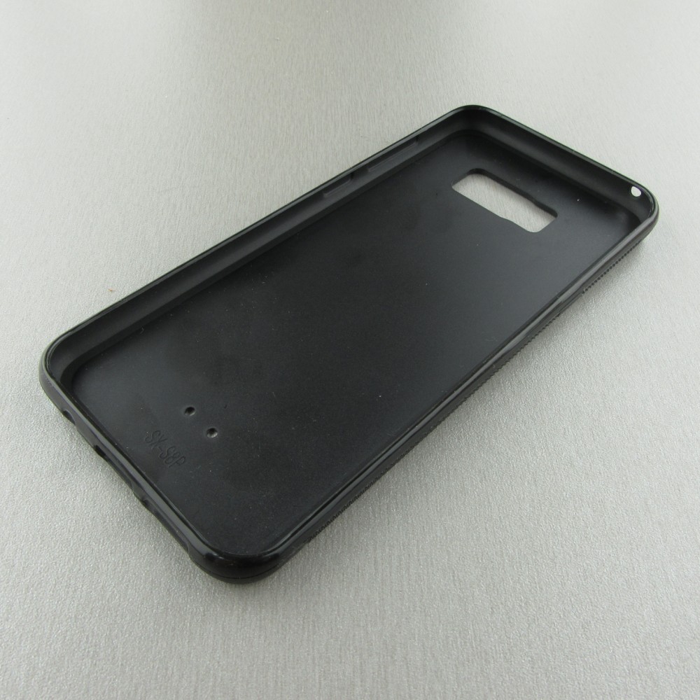 Samsung Galaxy S8+ Case Hülle - Silikon schwarz Summer 2025 Pattern citron