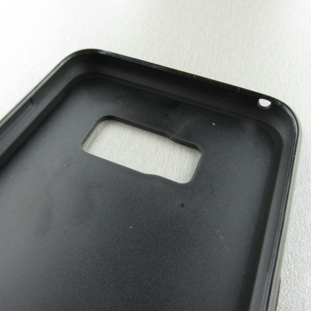 Samsung Galaxy S8+ Case Hülle - Silikon schwarz Summer 2025 Pattern citron