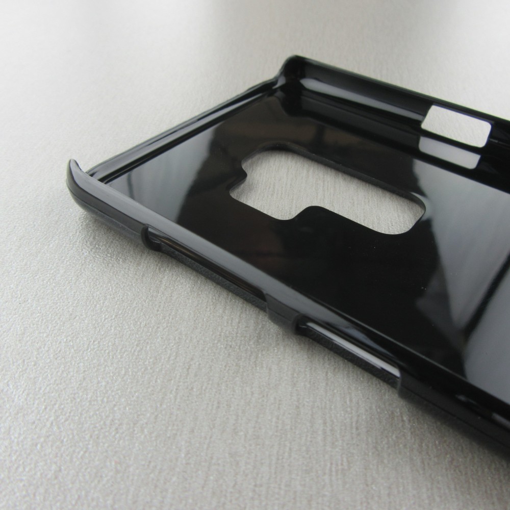 Samsung Galaxy S9+ Case Hülle - Chat auf lila Hintergrund
