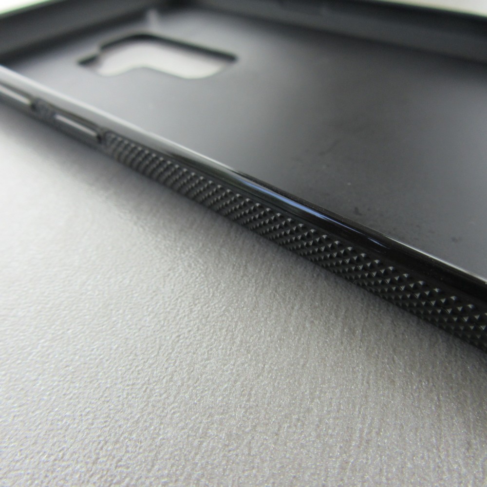 Samsung Galaxy S9+ Case Hülle - Silikon schwarz Summer 2025 Pattern citron