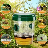Set 2 pi&egrave;ges &agrave; gu&ecirc;pes suspendus ext&eacute;rieur et int&eacute;rieur faciles &agrave; installer contre insectes - Vert