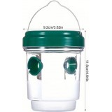 Set 2 pi&egrave;ges &agrave; gu&ecirc;pes suspendus ext&eacute;rieur et int&eacute;rieur faciles &agrave; installer contre insectes - Vert
