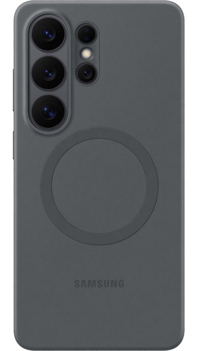 Coque Samsung Galaxy S26 Ultra - Silicone Magnet Case protection l&eacute;g&egrave;re et durable - Noir