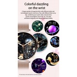 Smart Watch NX21 mit Touchscreen-LED Sport-/Fitness-/Schlafprogrammen - Mailänder Armband - Silber