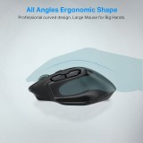 E-YOOSO X-31 Ergonomische Kabellose Gaming-Maus 5 DPI mit USB-A Adapter - Schwarz