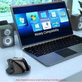 E-YOOSO X-31 Ergonomische Kabellose Gaming-Maus 5 DPI mit USB-A Adapter - Schwarz