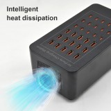 150W USB-C und USB-A Mehrfach-Ladeger&auml;t mit 30 Ports f&uuml;r Smartphones, Tablets und Zubeh&ouml;r - Schwarz