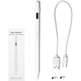 Wozinsky Universeller Aktiver Stylus für Android und iOS (kabellos, USB-C Ladegerät) - Weiss