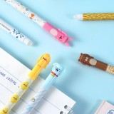 Stylos gel effa&ccedil;ables bleus avec animaux mignons et recharges pour &eacute;cole/bureau (lot de 6 pi&egrave;ces)