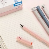 Blaue gel-wegwischbare Stifte mit niedlichen Tiermotiven f&uuml;r Schule/B&uuml;ro (4 St&uuml;ck Set) - Multicolore