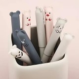 Blaue gel-wegwischbare Stifte mit niedlichen Tiermotiven f&uuml;r Schule/B&uuml;ro (4 St&uuml;ck Set) - Multicolore