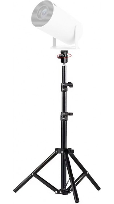 HY300 Pro Tragbarer Projektor Stativ mit höhenverstellbar bis 110cm - Schwarz