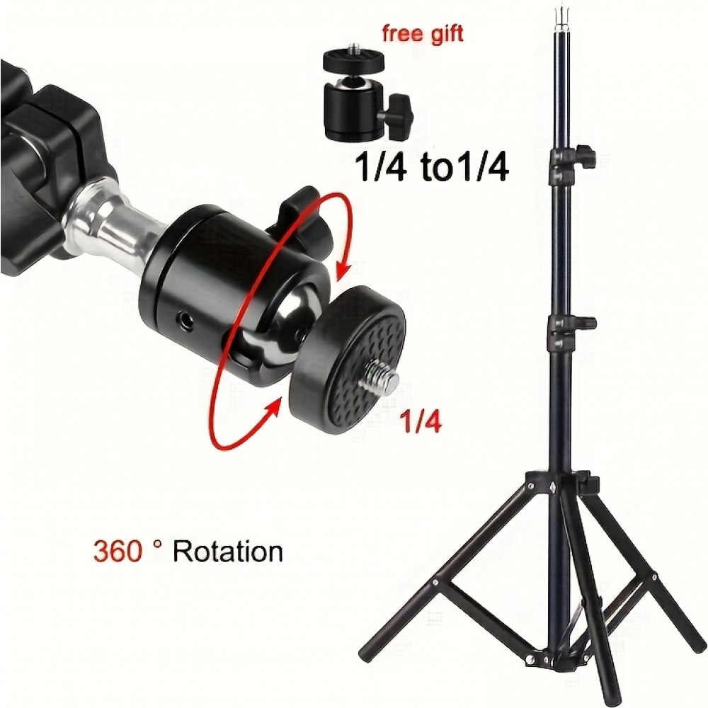 HY300 Pro Tragbarer Projektor Stativ mit h&ouml;henverstellbar bis 110cm - Schwarz