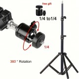 HY300 Pro Tragbarer Projektor Stativ mit h&ouml;henverstellbar bis 110cm - Schwarz
