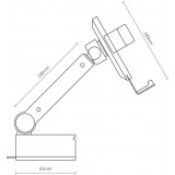 Support de voiture t&eacute;lescopique gravit&eacute; pour pare-brise Baseus (SUYL-JY01) - Noir