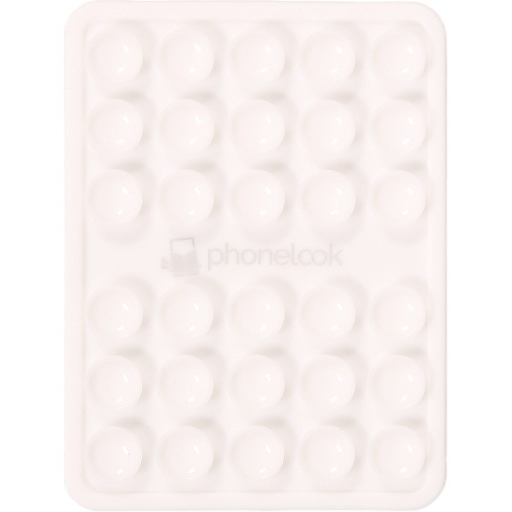 PhoneLook Universal Handyhalterung mit Silikon-Klebefixierung und Saugnapf - Weiss
