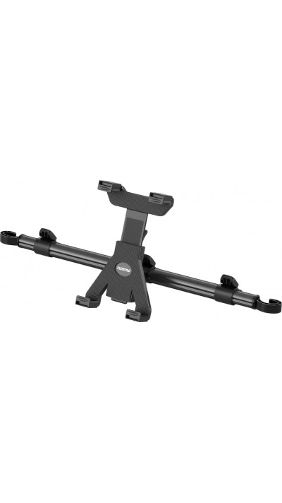 360° drehbarer Universeller Tablet/Telefon Halter für Autositz Kopfstütze mit verstellbarem und sicherem Rücksitzhalter - Schwarz