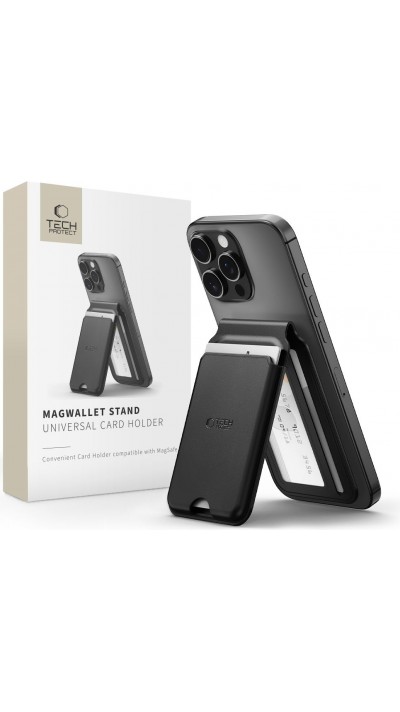 Tech-Protect MagWallet Universeller MagSafe Ständer Schutz - Schwarz