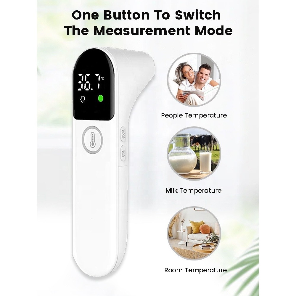 Infrarot Fieberthermometer für Babys Digitales kontaktloses Stirn- und Ohrthermometer - Weiss