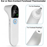 Infrarot Fieberthermometer für Babys Digitales kontaktloses Stirn- und Ohrthermometer - Weiss