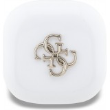 TWS Guess 4G Bluetooth Kopfhörer mit Metall-Logo Schnellladung 16h Akkulaufzeit und Sprachassistent - Weiß