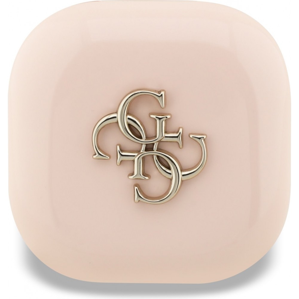 TWS Guess 4G Bluetooth Kopfhörer mit Metall-Logo Schnellladung 16h Akkulaufzeit und Sprachassistent - Rosa