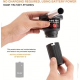 Ventilateur barbecue portable &agrave; batterie pour cuisson en ext&eacute;rieur id&eacute;al camping et grillades au charbon