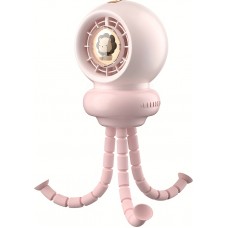 Portabler Baby-Kinder Ventilator mit flexiblem Stativ für Auto / Reisen / Kinderwagen - Rosa