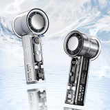 Ventilateur portable puissant FAN X05 mini format de poche avec régulation de vitesse et rechargeable rapidement via USB-C (câble inclus) - Noir