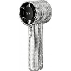 Strass-Pailletten Turbofan Tragbarer Ventilator (USB-C, 3 Geschwindigkeiten) - Silber