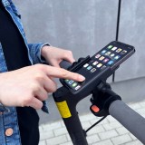 Wozinsky WBHBK3 360&deg; support t&eacute;l&eacute;phone m&eacute;tal pour v&eacute;lo et trottinette - Noir