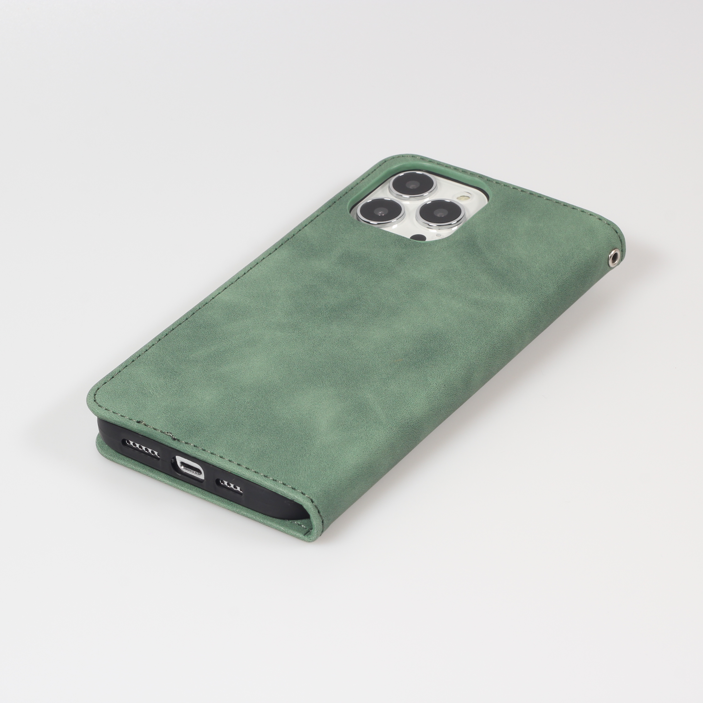 iPhone 13 | Étui Portefeuille QIALINO en Cuir Véritable